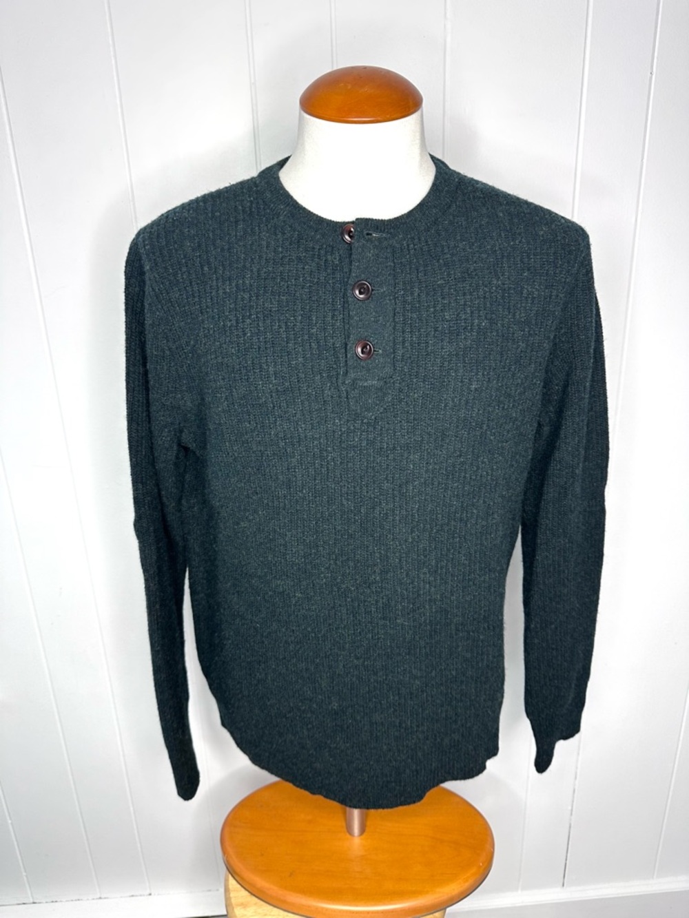 NWT J Crew Wallace & Barnes Wool Henley Sweater